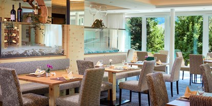 Allergiker-Hotels - umfangreiche vegetarische Küche - Speisesaal - Zirbenhotel Steiger