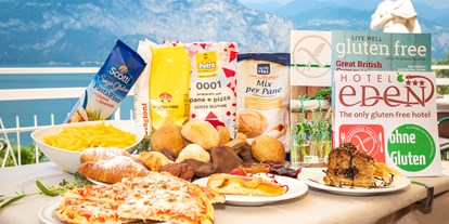 Allergiker-Hotels - berücksichtigte Nahrungsmittelunverträglichkeiten beim Essen: Glutenintoleranz (Zöliakie) - Hotel Eden am Gardasee