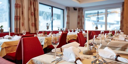 Allergiker-Hotels - berücksichtigte Nahrungsmittelunverträglichkeiten beim Essen: Glutenintoleranz (Zöliakie) - Tiroler Oberland - Speisesaal - Hotel Zontaja