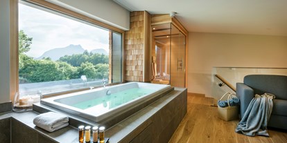Allergiker-Hotels - Terrasse - Spa Loft - Hotelzimmer mit Whirlpool - Klosterhof - Alpine Hideaway & Spa ****S