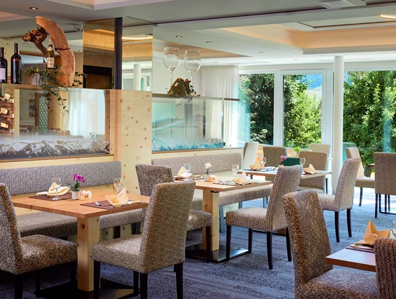 Hotel-fuer-Allergiker: Speisesaal - Zirbenhotel Steiger