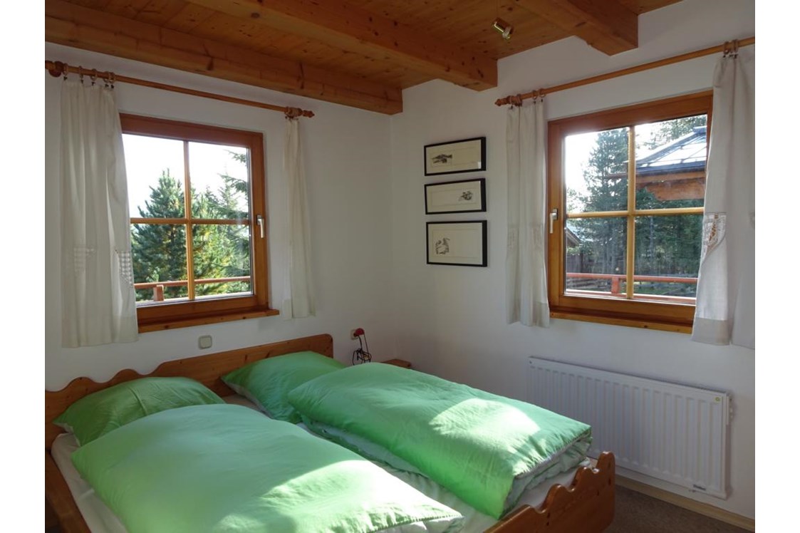 Hotel-fuer-Allergiker: Schlafzimmer 1 mit 2 Fenstern, Kleiderschrank, Bergblick - Hochkrimml 108/2