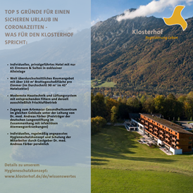 Hotel-fuer-Allergiker: Corona Info - Klosterhof - Alpine Hideaway & Spa ****S