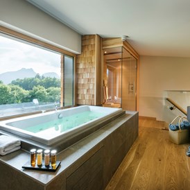 Hotel-fuer-Allergiker: Spa Loft - Hotelzimmer mit Whirlpool - Klosterhof - Alpine Hideaway & Spa ****S