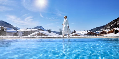 Allergiker-Hotels - Sauna - Außenpool Winter - Panoramahotel Oberjoch