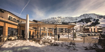 Allergiker-Hotels - Sauna - Eingang Winter  - Panoramahotel Oberjoch