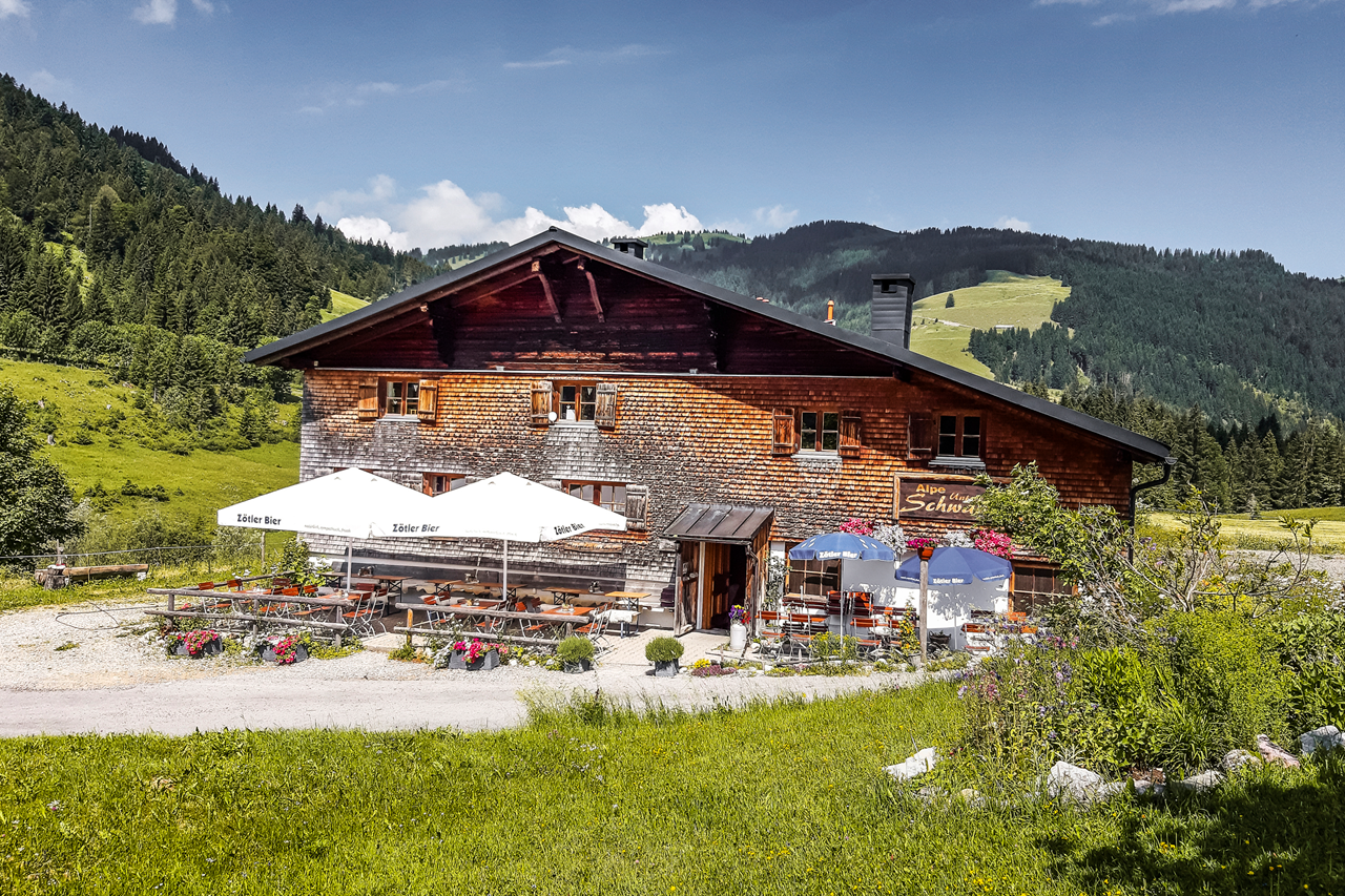 Panoramahotel Oberjoch Ausflugsziele Alpe Untere Schwande