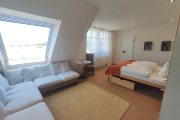 Hotel-fuer-Allergiker: Komfort Doppelzimmer Richtung Nordsee und Dünen - Naturhotel Baltrum
