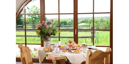 Allergiker-Hotels - rauchfreies Hotel - Frühstücksraum im Grünen - Naturresort Gerbehof - Bio-Landhotel