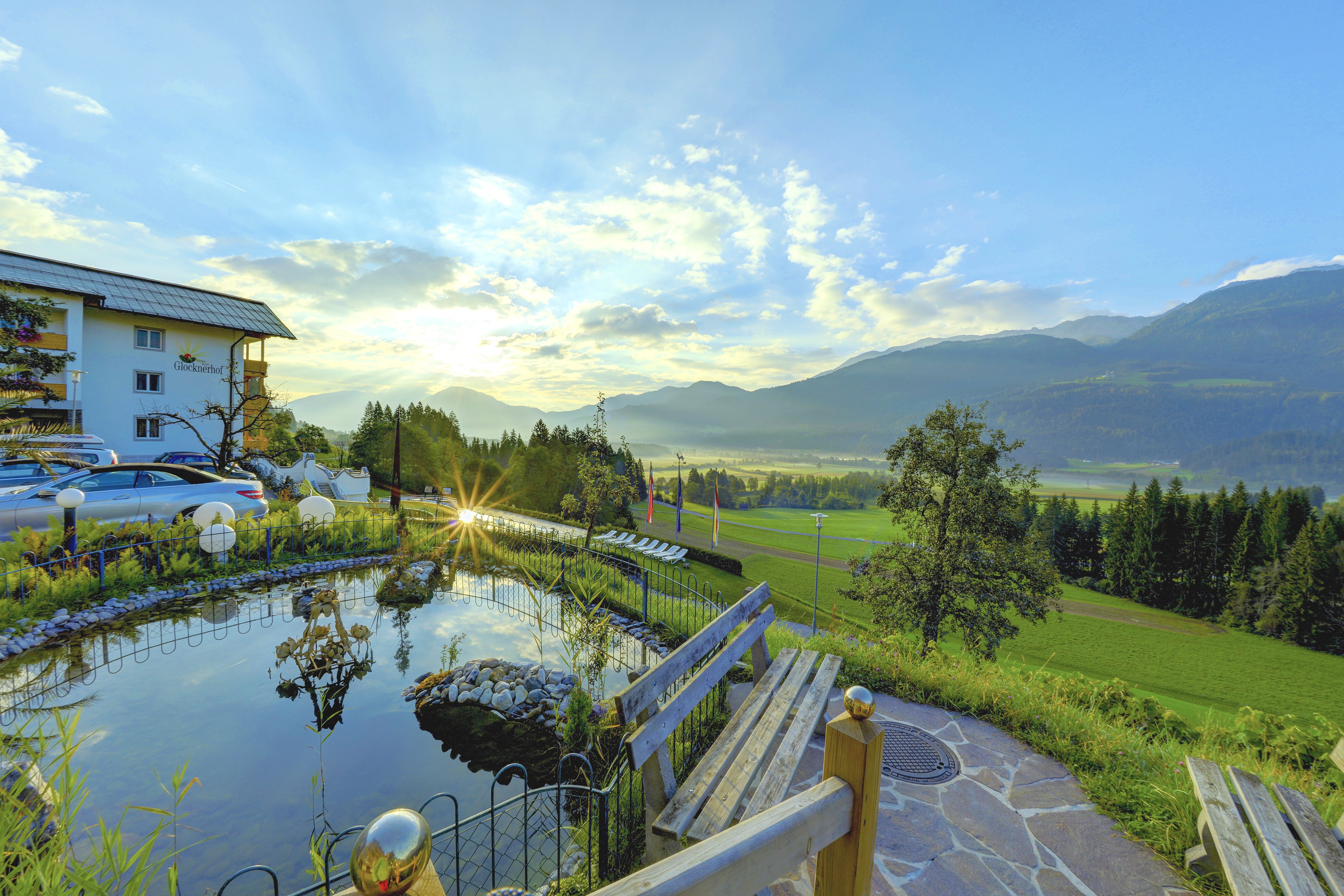 Hotel-fuer-Allergiker: Gartenanlage - Hotel Glocknerhof