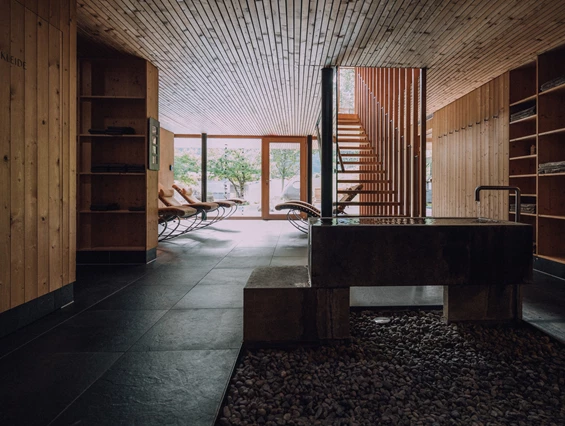 Hotel-fuer-Allergiker: Wellnessbereich - Das Naturhotel Chesa Valisa****s