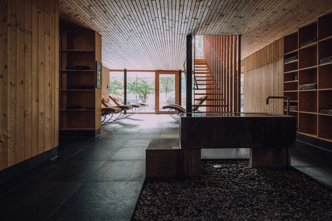 Hotel-fuer-Allergiker: Wellnessbereich - Das Naturhotel Chesa Valisa****s