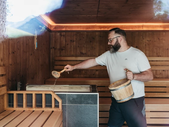 Hotel-fuer-Allergiker: Saunaaufguss - Das Naturhotel Chesa Valisa****s